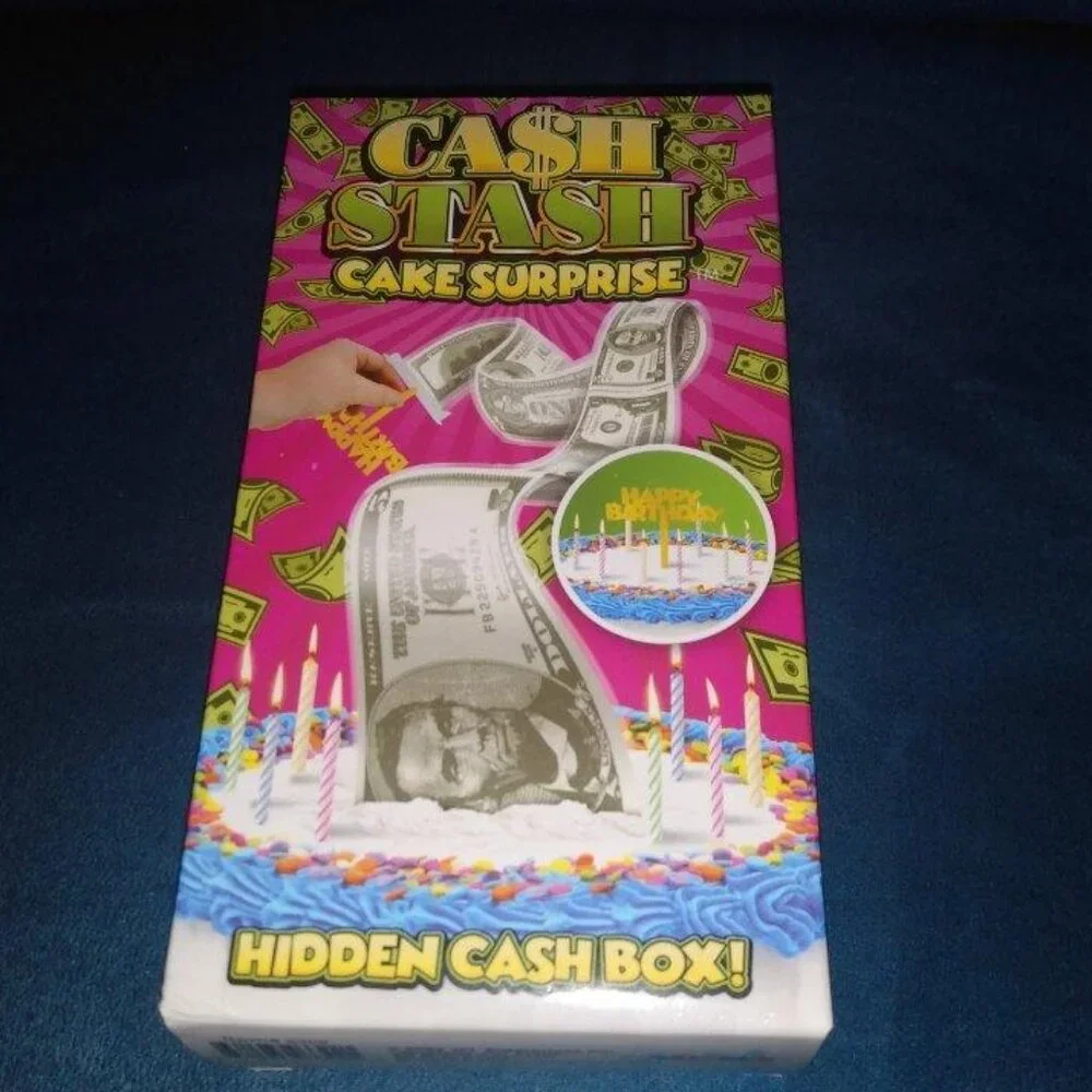 NIB Cash Stash birthday topper